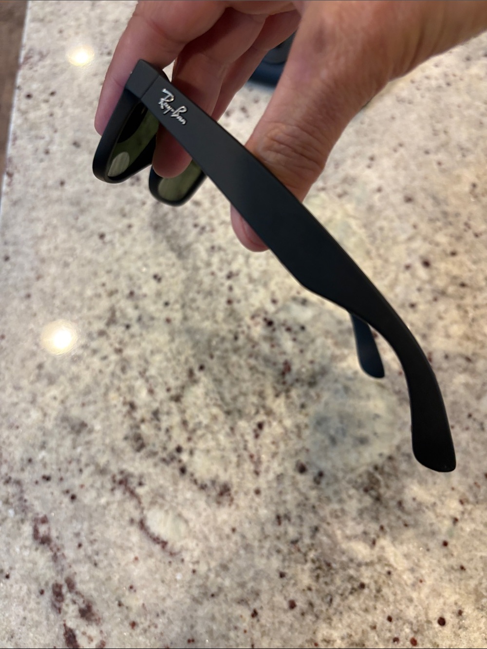 Ray-Ban Kids Black Frame Sunglasses with Blue Mirrored Lenses - Picture 5 of 6